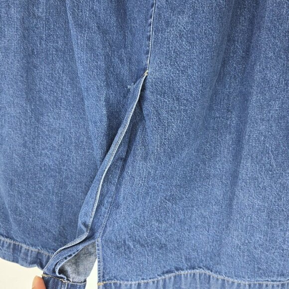 Vintage Women's Maxi MiDi Denim Pencil Skirt MOdest Women 12 Y2K 80s - Picture 4 of 8